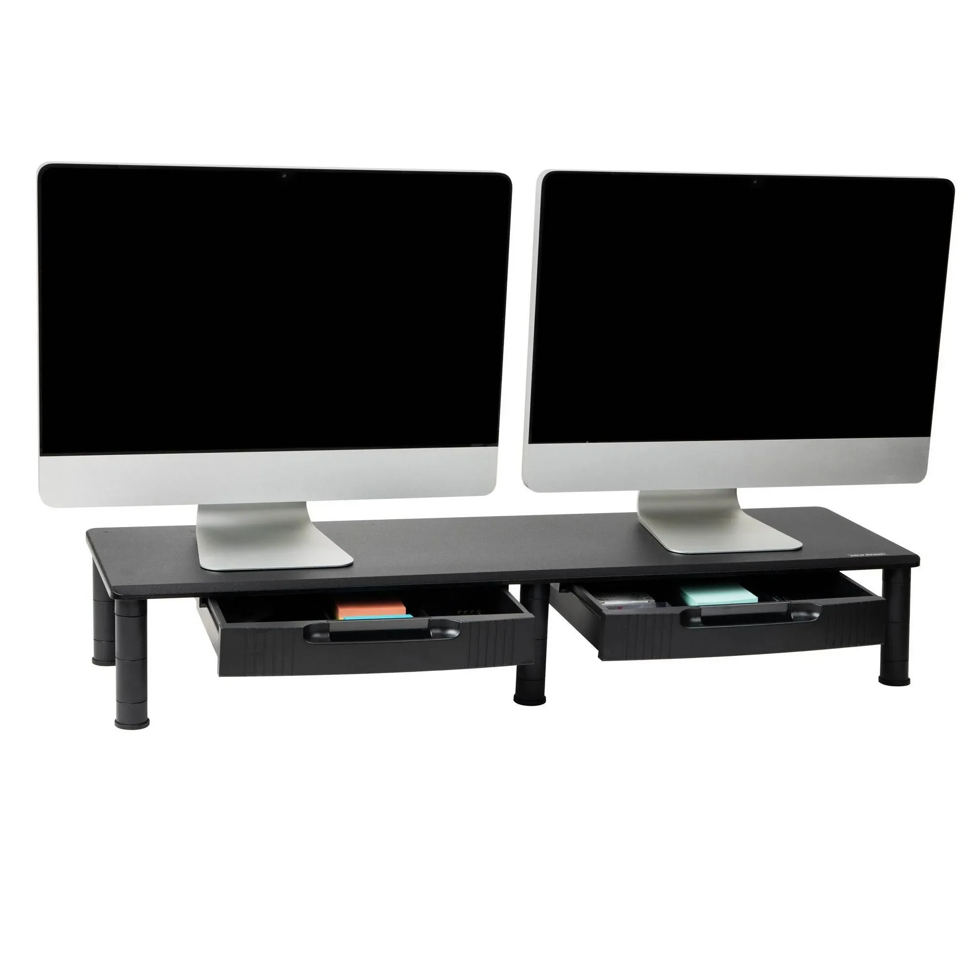 Mind Reader Black Large Dual Monitor Stand