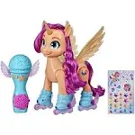 My Little Pony: A New Generation Movie Sing 'N Skate Sunny Starscout - Interactive 9-Inch Remote Control Toy with 50 Reactions, Lights