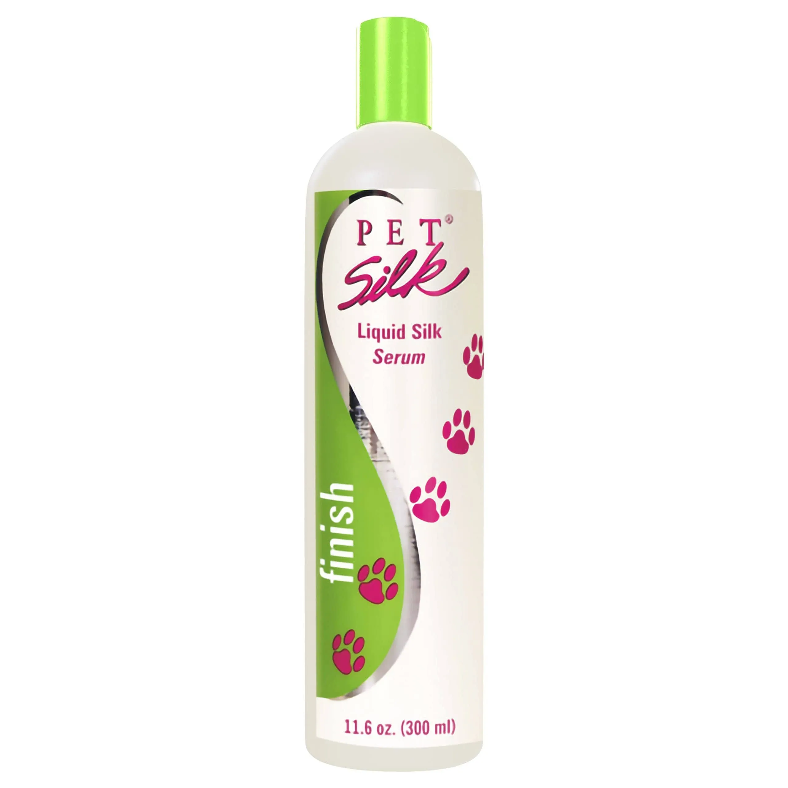 PET SILK Liquid Silk Serum (11.6 Ounce) – Dog Finishing Leave in Conditioner for Shiny & Healthy Coat – Pet Detangler with Silk Amino Acids, Vitamin E & Panthenol