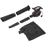 BLACK+DECKER 3-in-1 Electric Leaf Blower, Leaf Vacuum, Mulcher, 12-Amp (BV3100)