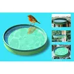 Farm Innovators All Seasons 3 In 1 Outdoor Heated Birdbath, 75 Watts, Green