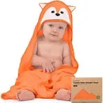 KeaBabies Cuddle Baby Hooded Towel in Fox