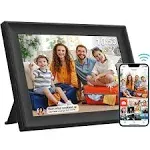 akimart 32GB FRAMEO 10.1 Inch Smart WiFi Digital Photo Frame 1280x800 IPS LCD Touch Screen, Auto-Rotate Portrait and Landscape