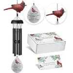 Memorial Wind Chimes for Outside,Cardinal Wind Chimes for Loss of Loved One,Sympathy Wind Chimes,Memorial Gifts for Loss of Mother,Sympathy Gifts for Loss of Dad,Windchimes in Memory of a Loved One