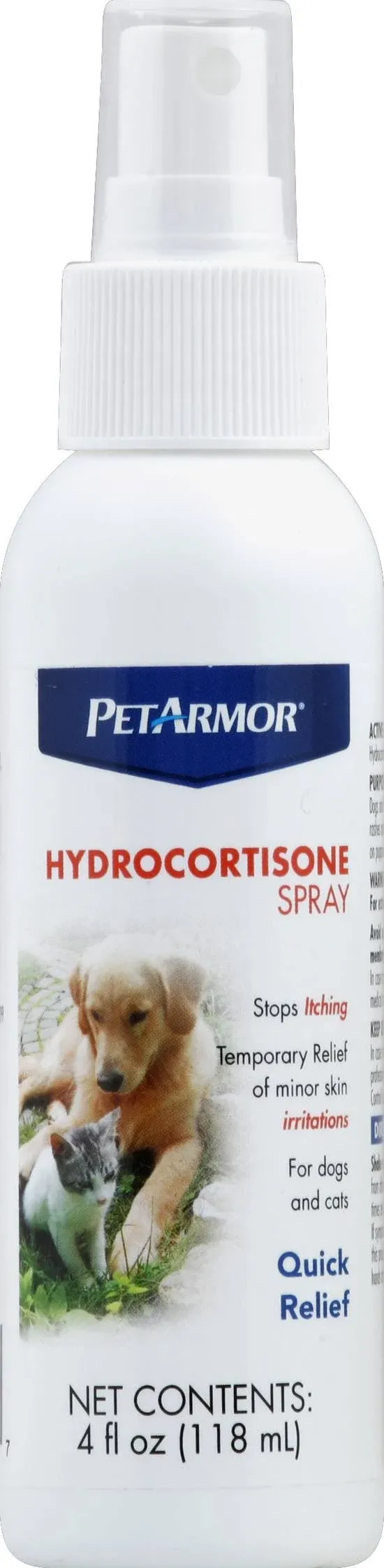 PetArmor 2814 Hydrocortisone Spray for Dogs 4-oz Spray Bottle