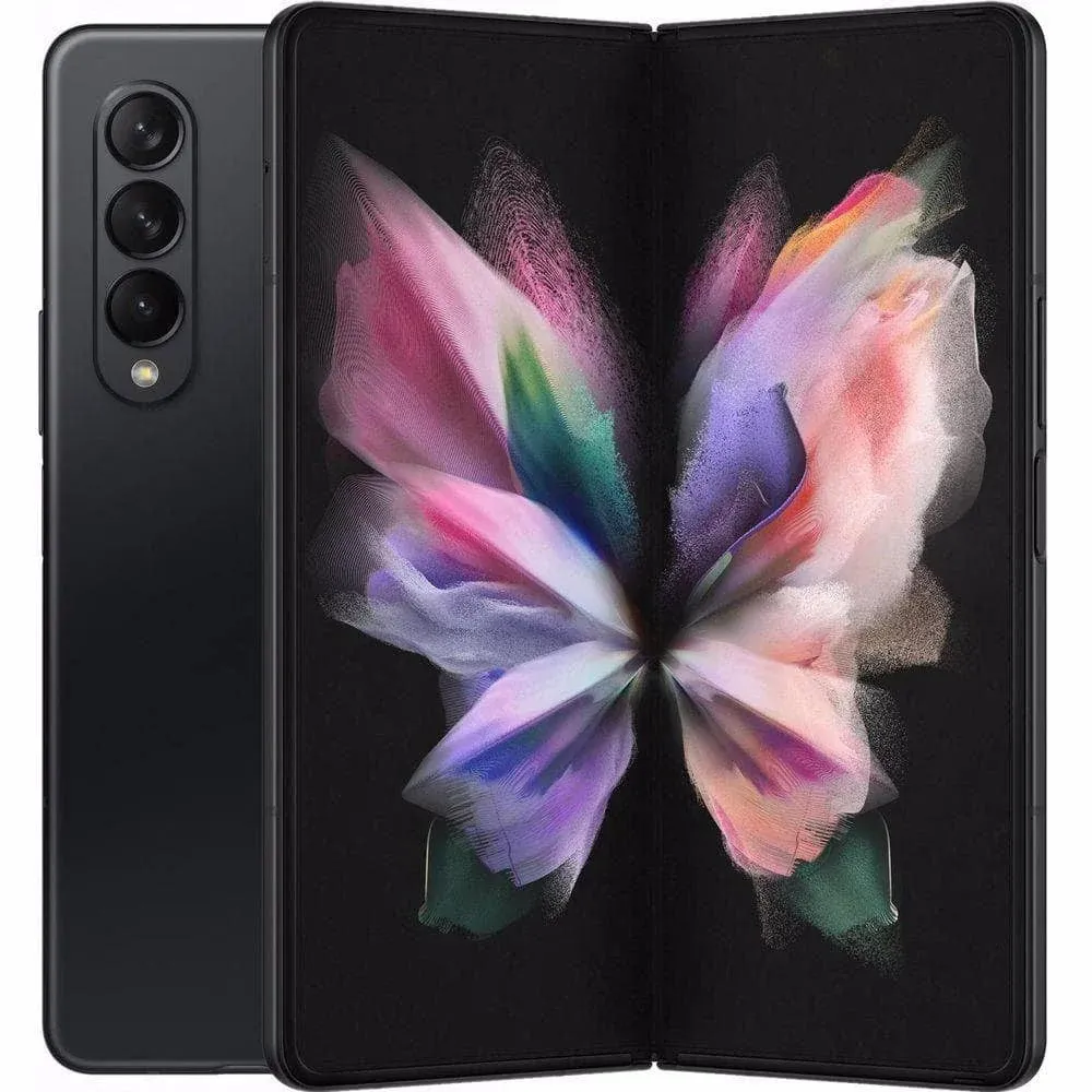 Manufacturer Refurbished Samsung Galaxy Z Fold3 5G F926u (Fully Unlocked) 256GB Phantom Black (Grade A)