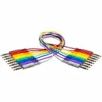 Hosa CSS845 CSS845 8 Pack 1/4" TRS Patch Cables Color Coordinated - 1.5' | Reverb