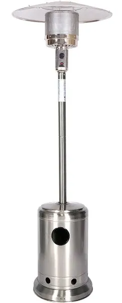 52157 46,000 BTU Patio Heater, Stainless Steel