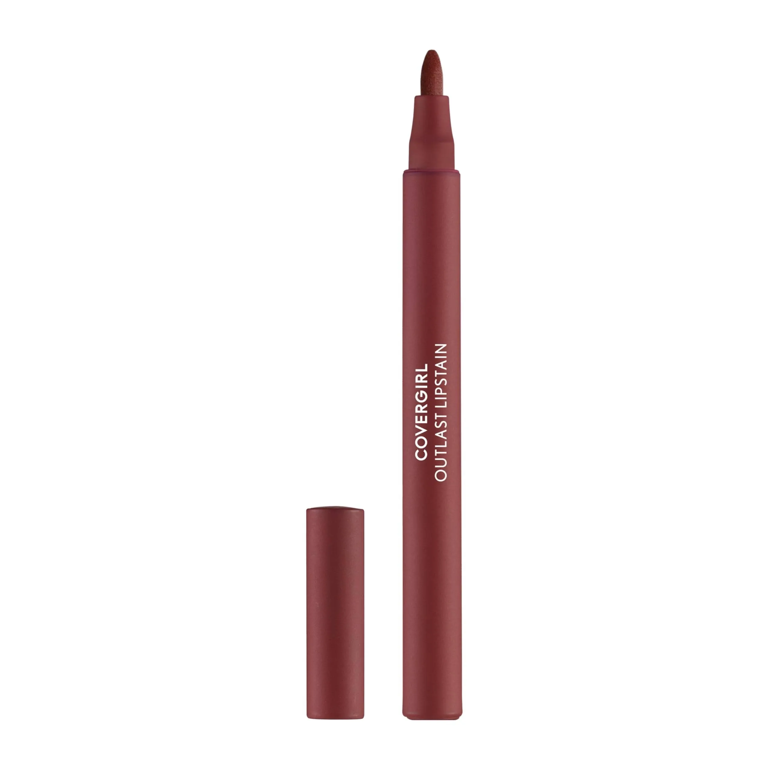 COVERGIRL Outlast Lipstain, Smooth Application, Precise Pen-Like Tip, Transfer-Proof, Satin Stained Finish, Vegan Formula 1.7 mL