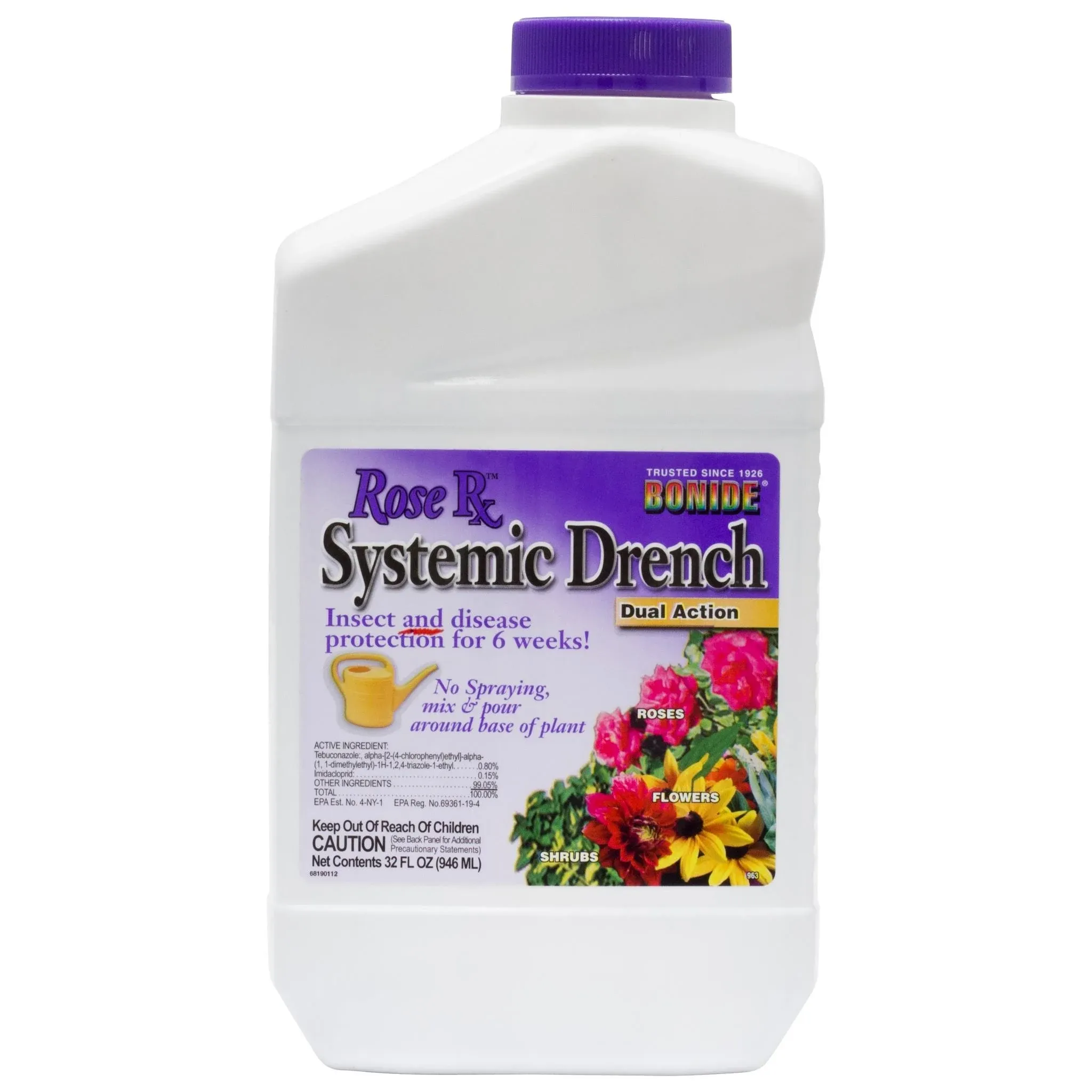 Bonide Rose RX Systemic Drench - 1 qt bottle