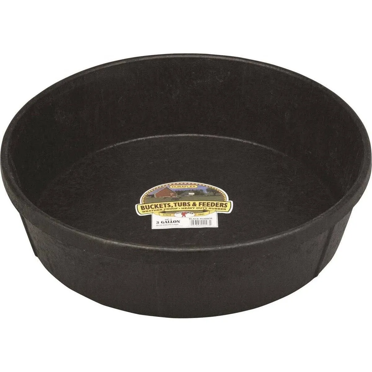 Little Giant 3 Gallon Rubber Feed Pan