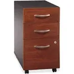 Bush Series C Collection 3 Drawer Mobile Pedestal Assembled Hansen Cherry