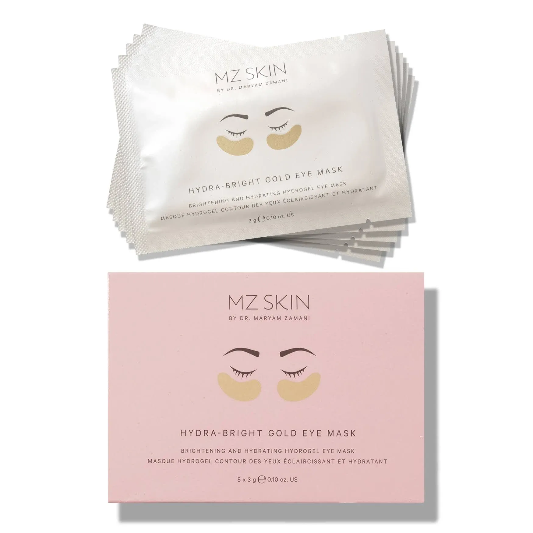 MZ SKIN HYDRA-BRIGHT GOLD EYE MASK Brightening &amp; Hydrating (5 Sets)