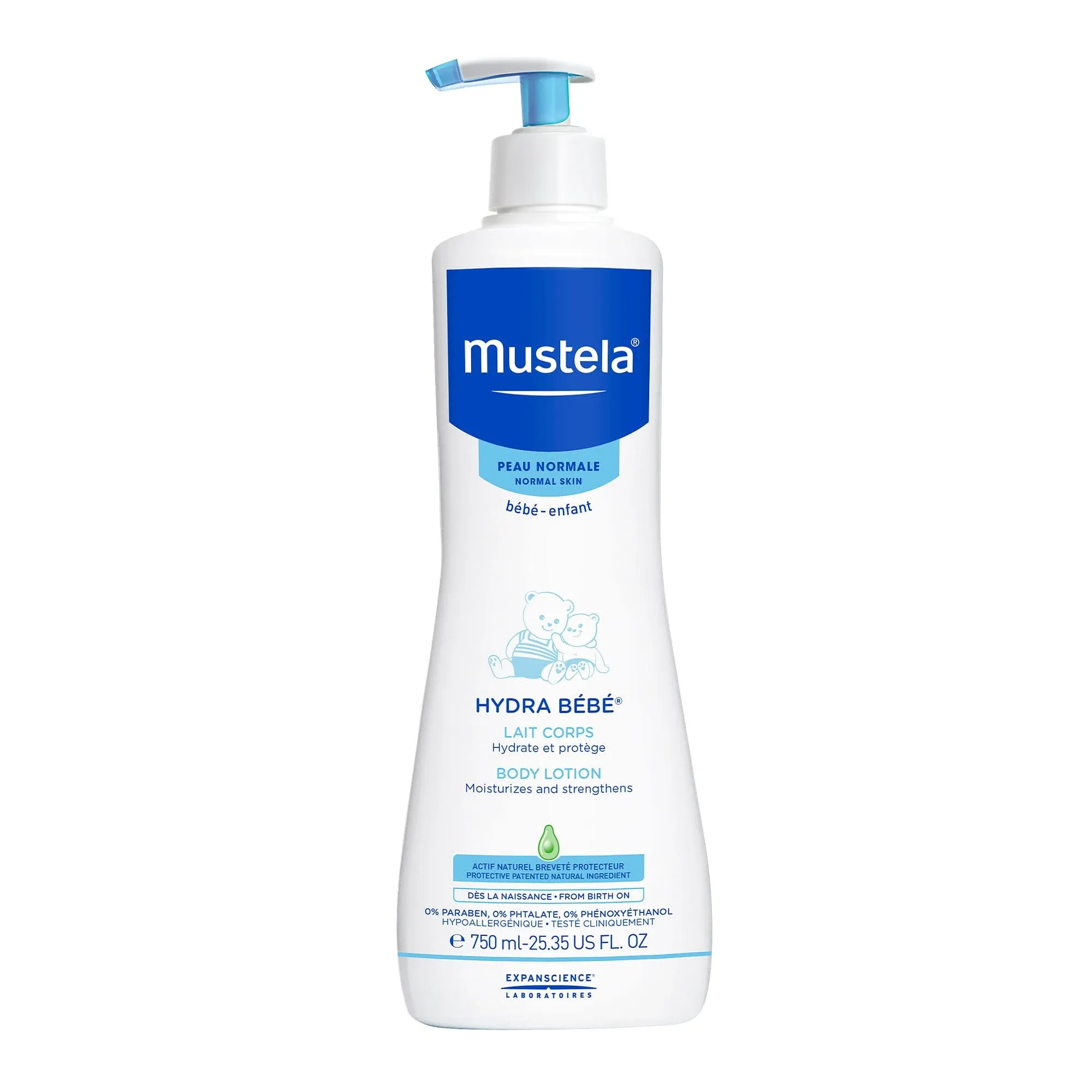 Mustela Hydra Bebe Body Lotion - Daily Moisturizing Baby Lotion with Natural Avocado, Jojoba & Sunflower Oil – Various Sizes