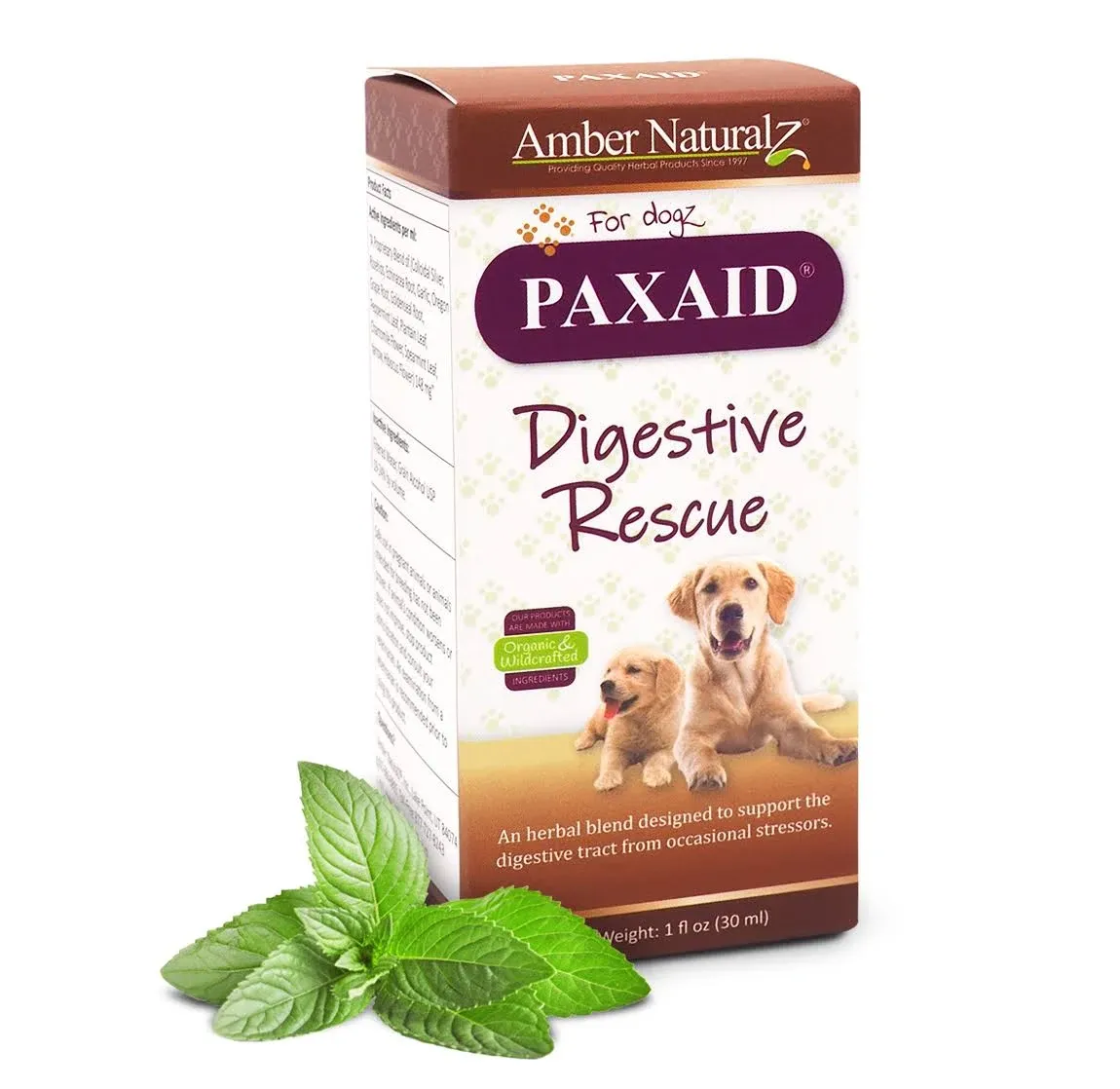 AMBER NATURALZ - PAXXIN - Digestive Support - for Dogz - 1 Ounce