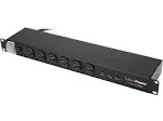 CyberPower CPS1215RMS Rackmount Surge Protector, 120V/15A, 12 Outlets, 15 ft Power Cord, 1U Rackmount