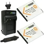 Wasabi Power Battery (2-Pack) and Charger for Sony NP-BN1