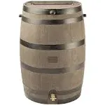 RTS Home Accents Woodgrain Rain Barrel