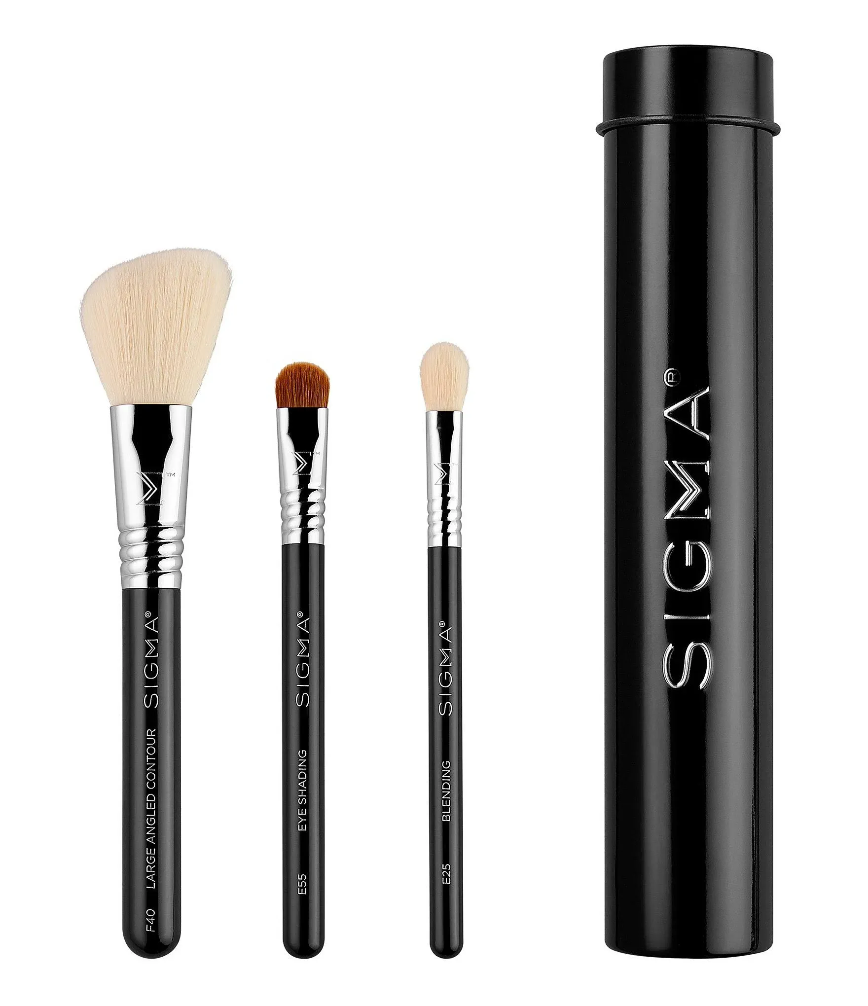 Sigma Beauty - Essential Trio Brush Set - Black