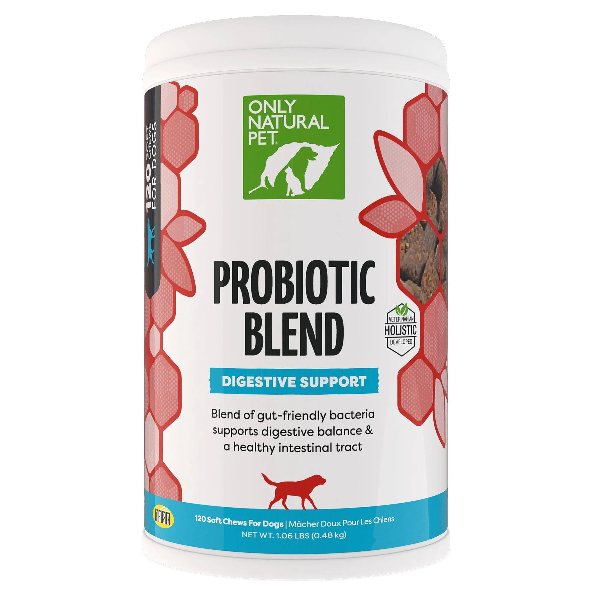 Only Natural Pet Probiotic Blend Soft Chews 120 Count