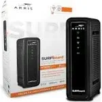 ARRIS - SURFboard 16 x 4 DOCSIS 3.0 Cable Modem & AC1600 Wi-Fi Router - Black