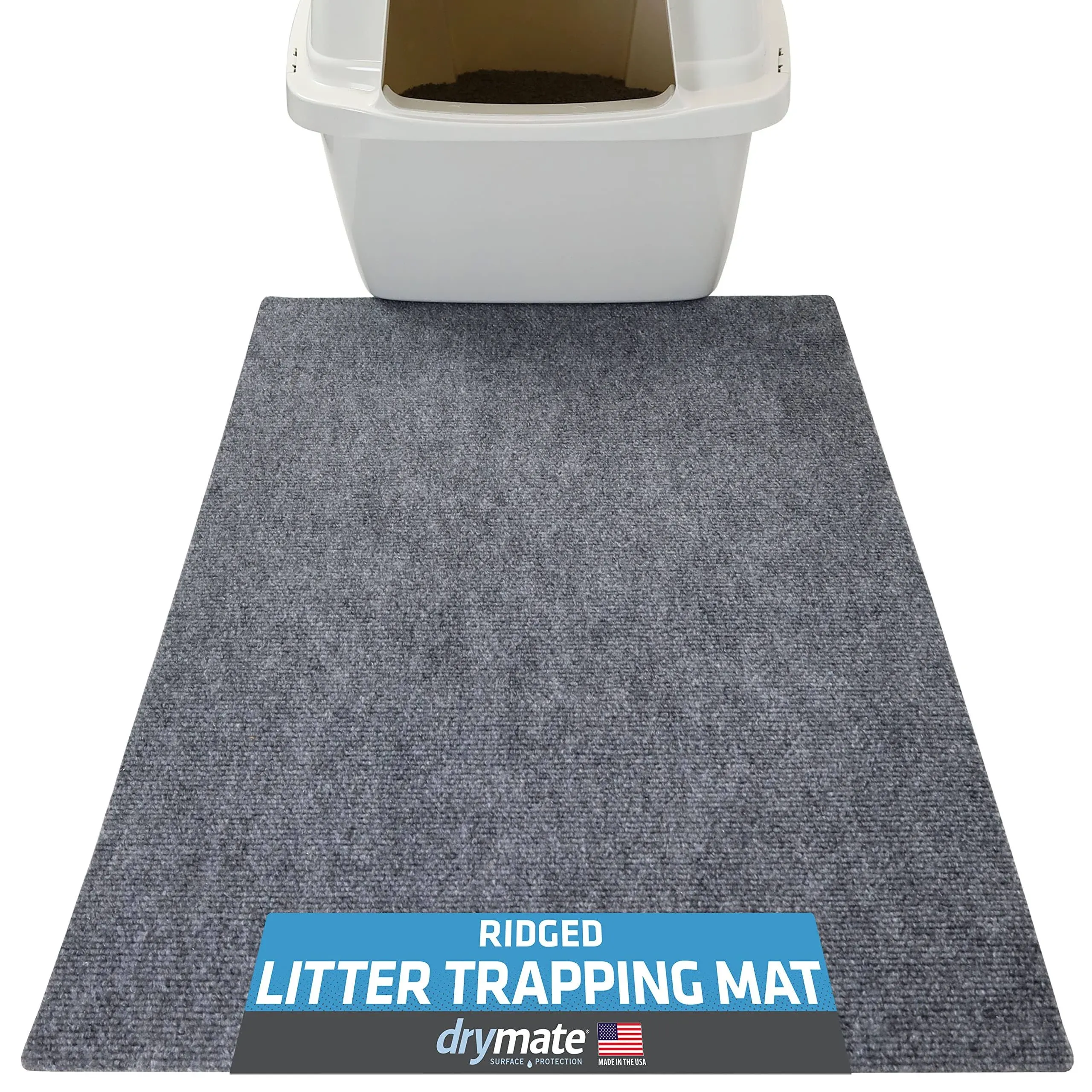 Drymate CLMRF2028C Litter Trapping Mat - 20" x 28", Gray - CLMRF2028C