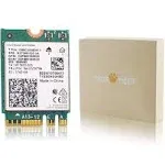 AX210NGW WiFi Card, Wi-Fi 6E 11ax Wireless Module Expand to 6GHz MU-MIMO Tri-Band Internal Network Adapter with Bluetooth 5.2 for Laptop, Support