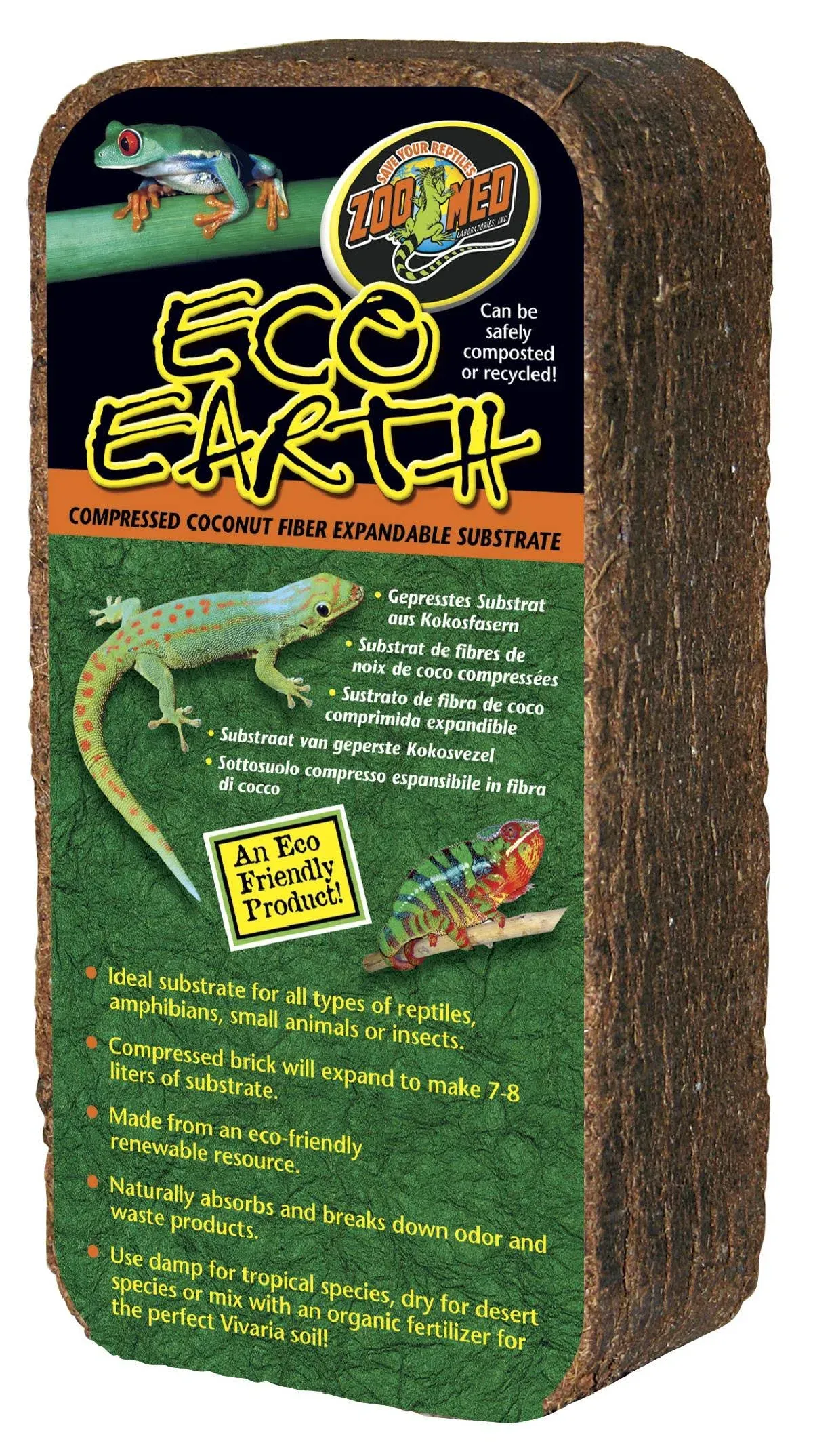 Zoo Med Eco Earth Compressed Coconut Fiber Substrate