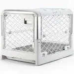 Diggs Revol Collapsible Dog Crate Color: White, Size: Medium (24"H x 23" W x 35" D) CRA016AAMW