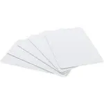 ID Zone Premium White Blank Plastic CR80 30 Mil PVC Cards for ID Badge Printers