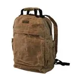 Readywares Waxed Canvas Durable Rugged Backpack for Men and Women Laptop Sleeve Travel Work Book Bag Rucksack or Satchel