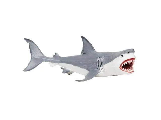 Safari Ltd. Megalodon Figurine - Detailed 7.25" Shark Figure - Educational Toy for Boys, Girls, and Kids Age 3+