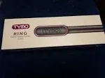 TYMO Ring Pink Hair Straightener Brush – Hair Straightening Iron with Built-in Comb, 20s Fast Heating & 5 Temp Settings & Anti-Scald, Perfect for Professional Salon at Home