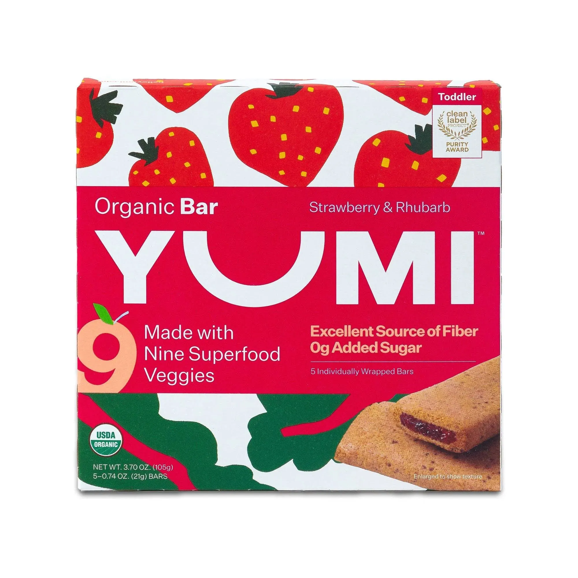 Yumi Organic Blueberry & Purple Carrot Toddler Bars