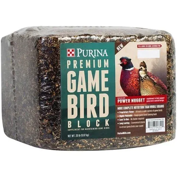 Purina Animal Nutrition Premium Game Bird Block 20LB