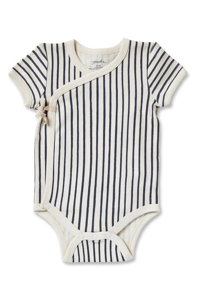 Pehr Organic Baby Stripes Away Short Sleeve Kimono One-Piece