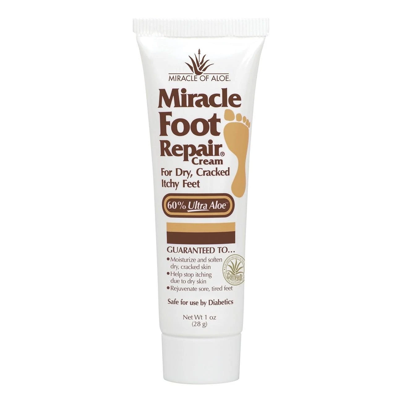 12 Piece Miracle Foot Repair Cream with 60% Ultra Aloe for Dry and Cracked Feet