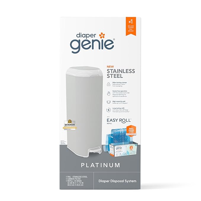 Diaper Genie Platinum Pail - Gray