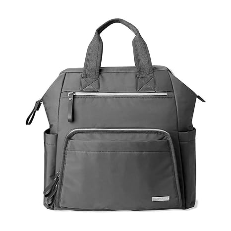 Skip Hop Mainframe Wide Open Diaper Backpack - Charcoal