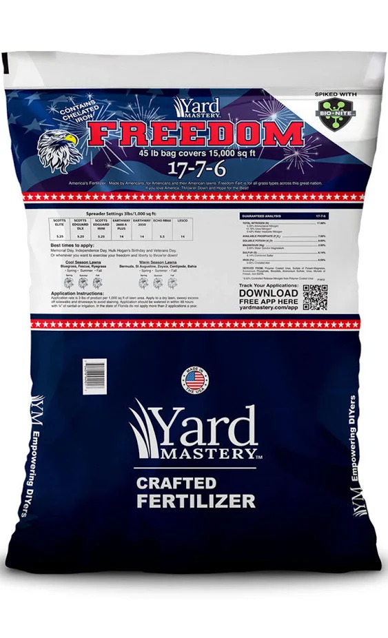 FREEDOM Lawn Fertilizer 17-7-6 | The Lawn Care Nut