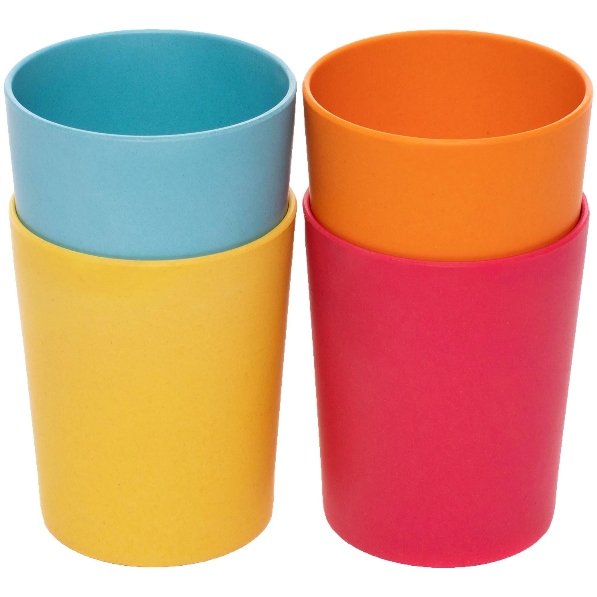 WeeSprout Bamboo Toddler Cups - 4 pc Set (10 fl oz) Organic &amp; Non-Plastic Cup...