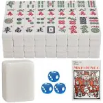 YINIUREN American Mahjong Large Size 1.6 166 Tiles American Mahjong Game Set ...