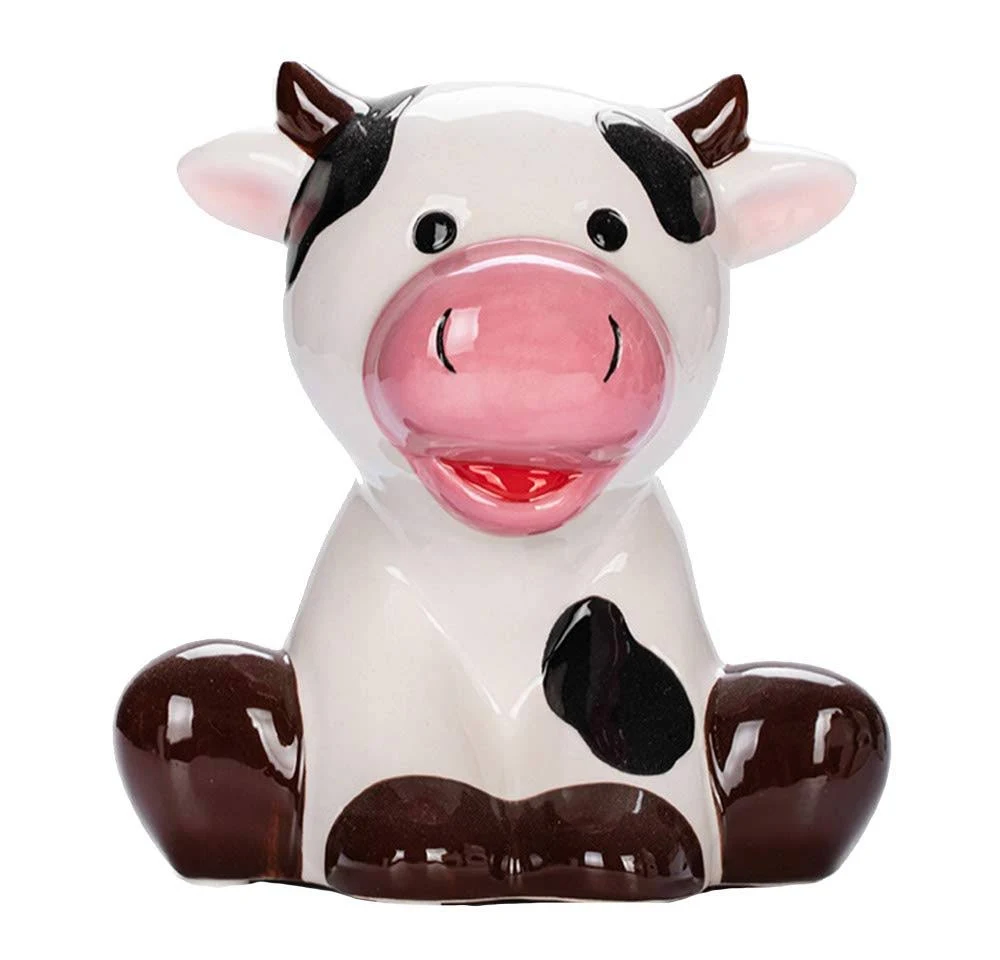 Mathew O Ceramic Cow Money Bank Piggy Bank Ornament,Home Decoration