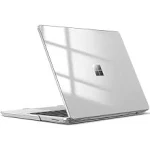 Fintie Case for 12.4 Inch Microsoft Surface Laptop Go 3 (2023) / Surface Laptop Go 2 (2022) / Surface Laptop Go (2020) Model: 2013 1943 - Protective Snap On Hard Shell Cover, Glittering Clear