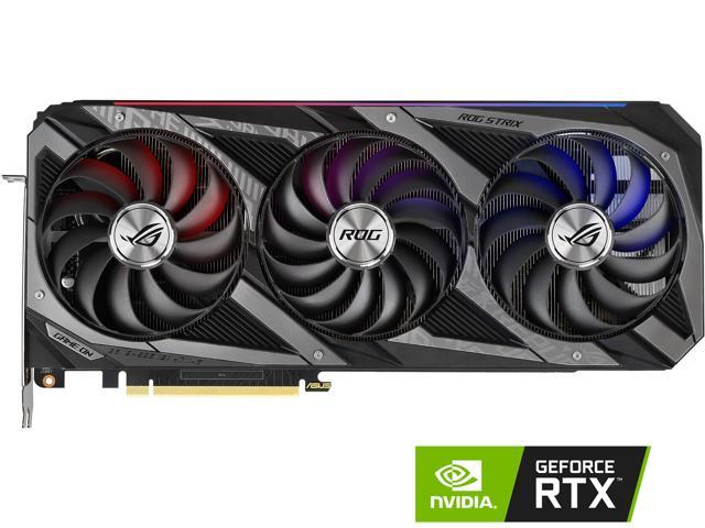 ASUS ROG Strix NVIDIA GeForce RTX 3080 OC Edition Gaming Graphics Card (PCIe 4.0, 12GB GDDR6X, LHR, HDMI 2.1, DisplayPort 1.4a, Axial-tech Fan Design, 2.9-slot, Super Alloy Power II, GPU Tweak II)