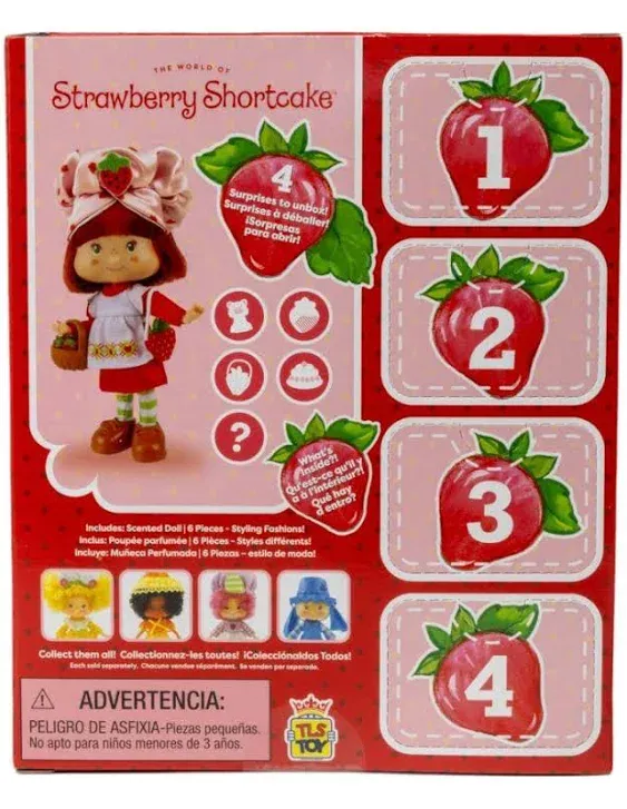 Strawberry Shortcake 5.5&#034; Fashion Doll With 10 Pieces The Loyal Subjects