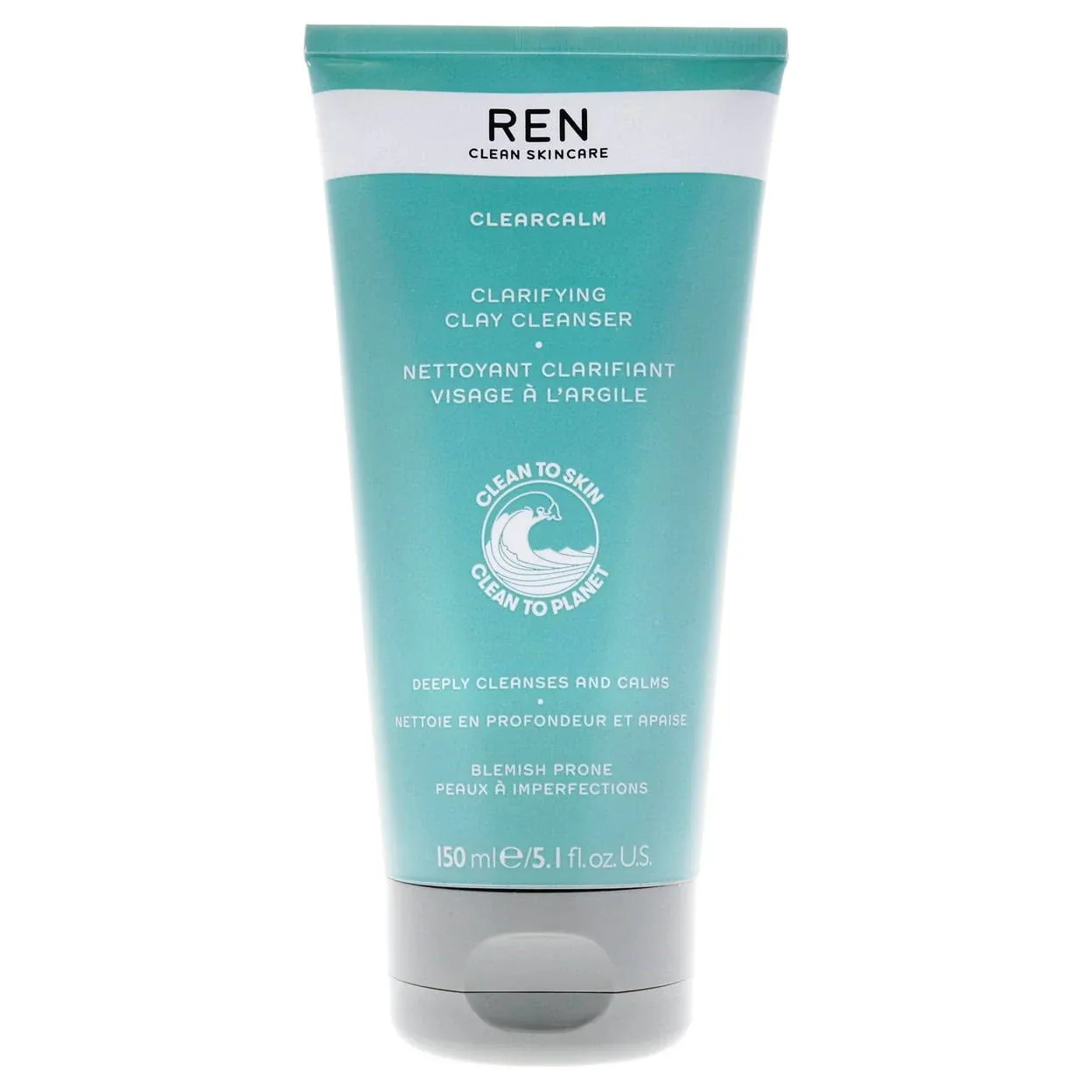 REN Women&#x27;s ClearCalm Non-Drying Clay Cleanser 5.1fl oz NWT