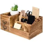 Liry Products Rustic Wooden Desktop Organizer