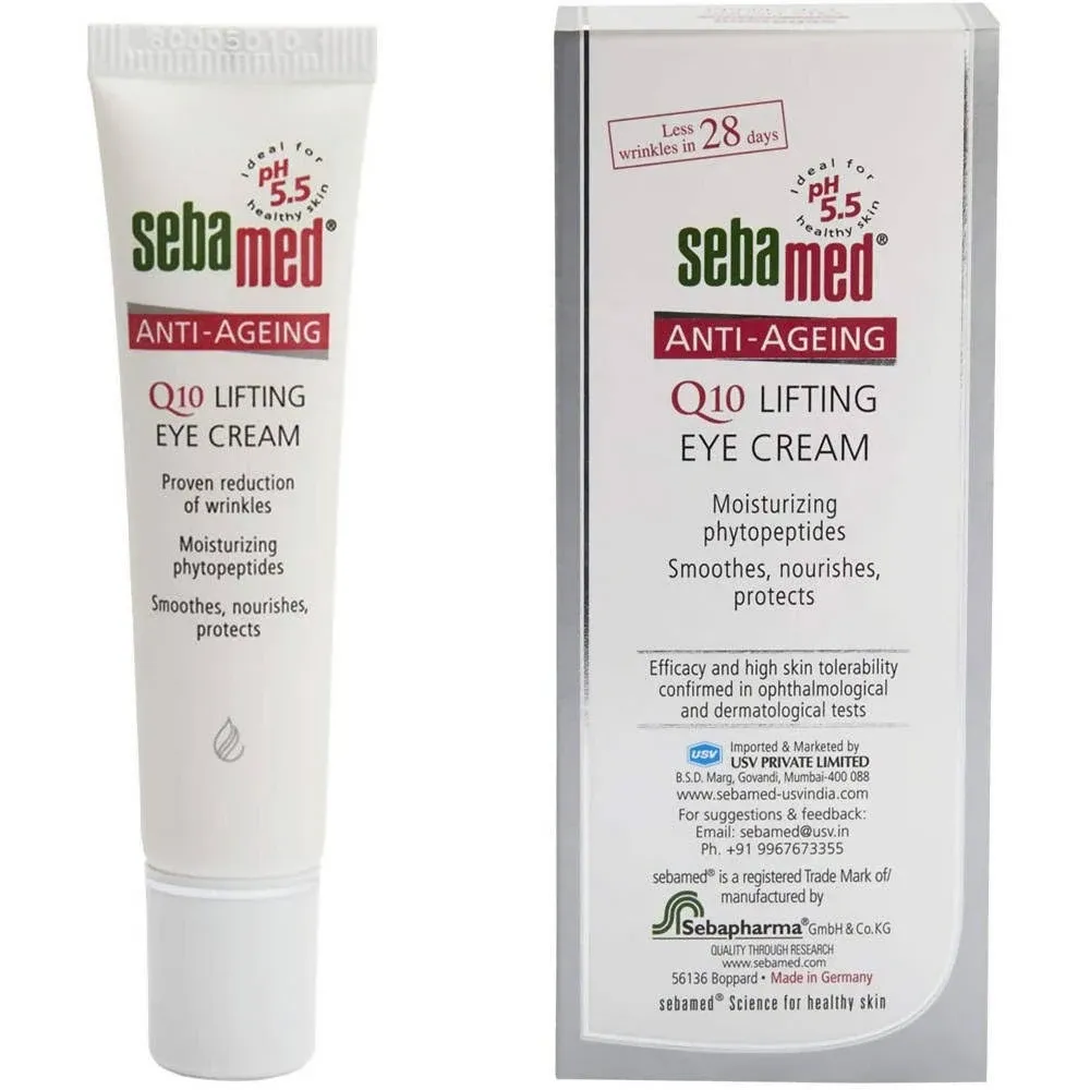 Sebamed Anti-Ageing Q10 Lifting Eye Cream, With Phytopeptides, (15ml)