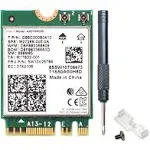 REKONG Wi-Fi 6E AX210NGW Wireless WiFi Card Bt5.2 M.2 2230 Tri-Band Expands WiFi to 6GHz 160MHz 802.11ax AC MU-MIMO AX210 AX5400Mbps